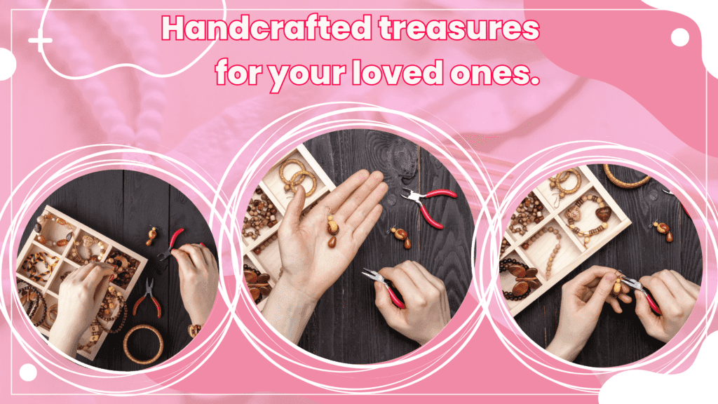Beautiful handmade jewelry being created