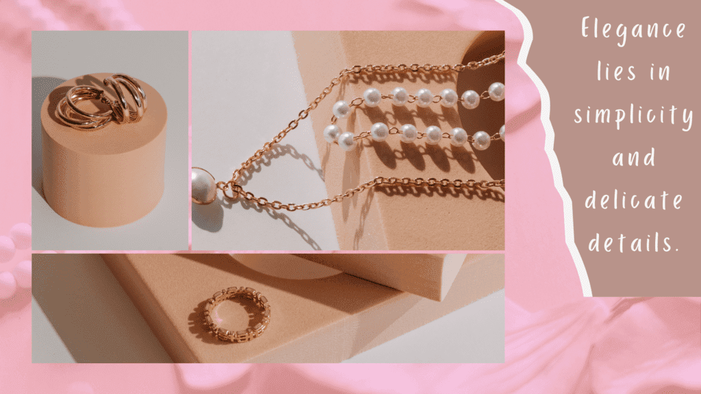 Elegant Jewelry, Delicate Gold Accessories